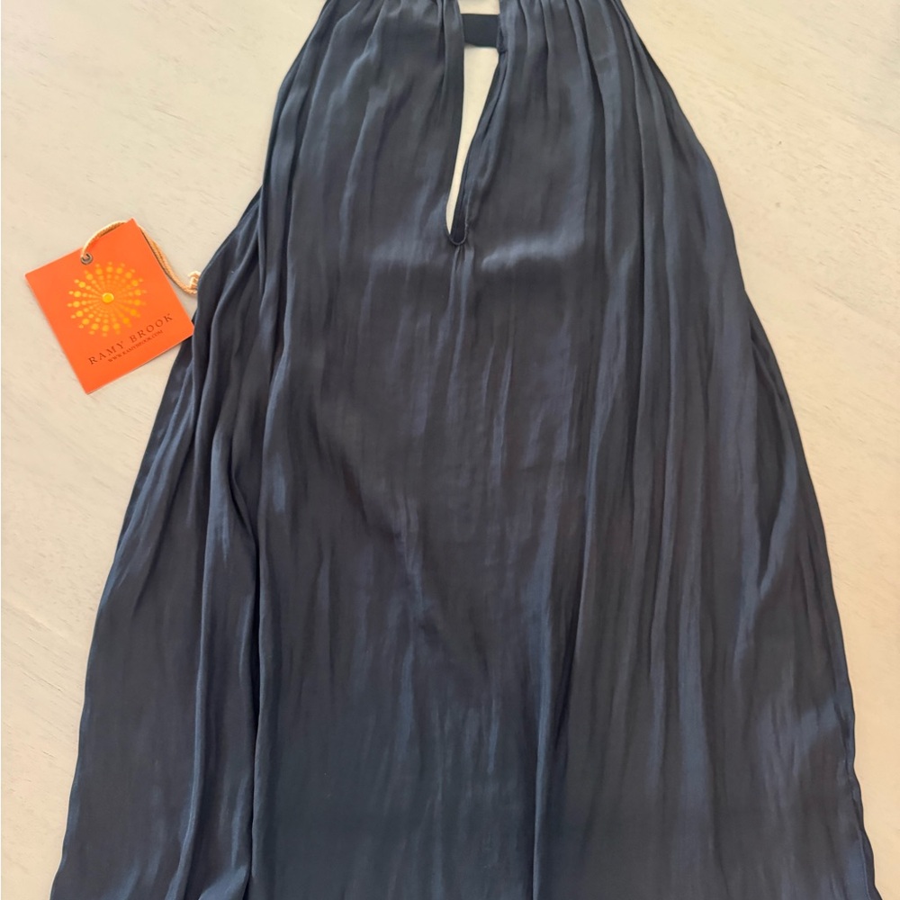 Ramy Brook Black Grosgrain Dress